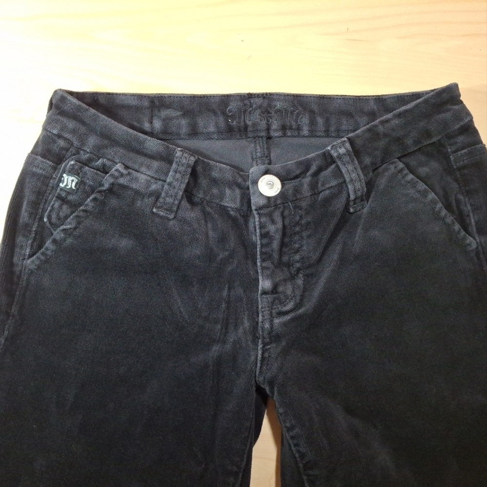 Miss Me Flare Leg Velvet Jeans Y2K Low Rise 27x31 - Picture 4 of 9